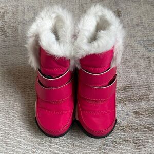 Sorel Kids Boots in Pink and White